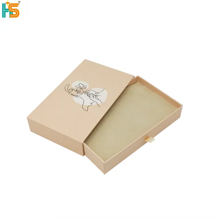Beige Jewelry Drawer Packaging Box – view 3