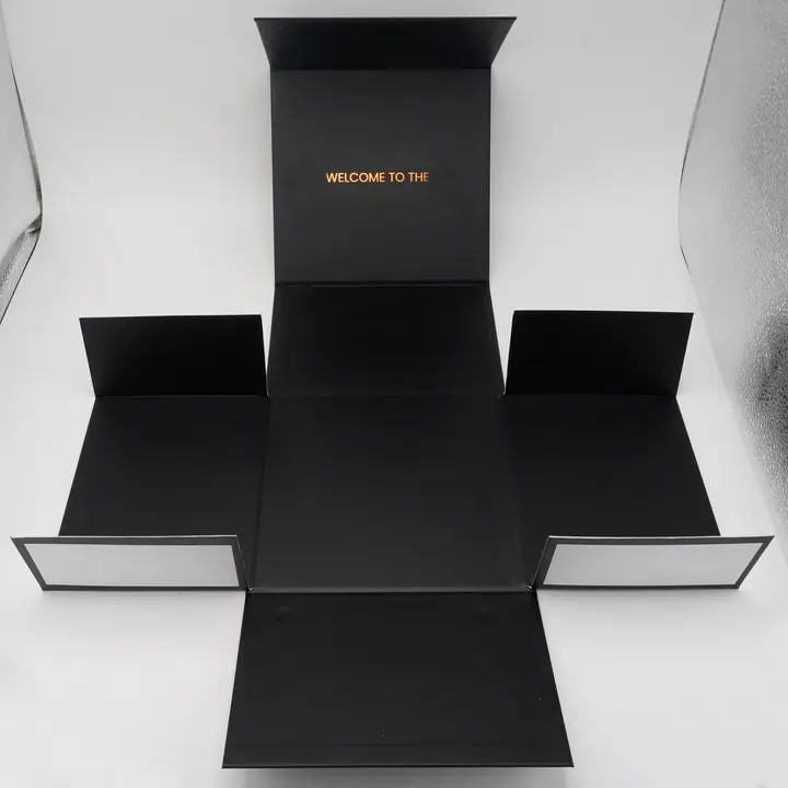 Black UV Coating Embossing Recyclable Magnet Rigid – view 2