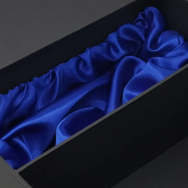 Blue Satin Lined Wine Box