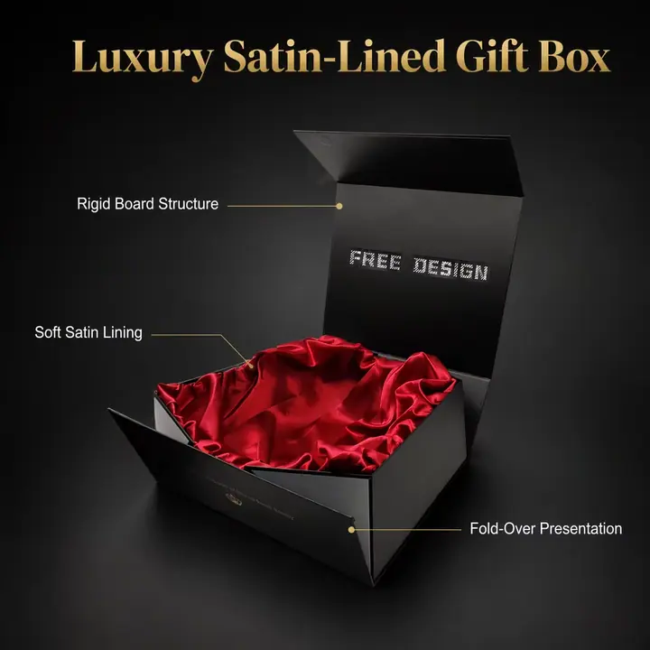 Cardboard Silk Satin Lined Women Handbags Purses Packaging