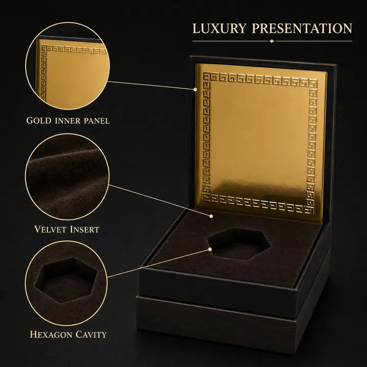 Eau De Perfume Package Luxury Black Cardboard Arabian – view 2