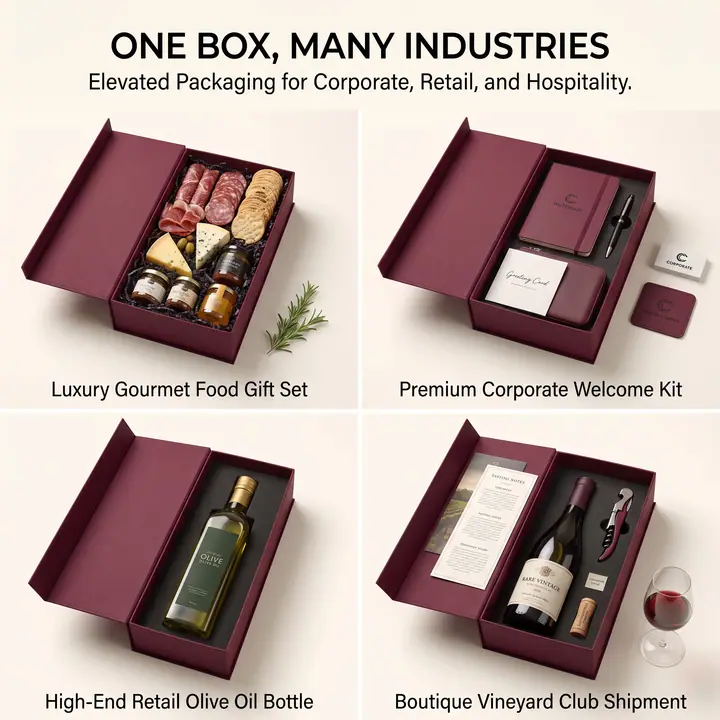 Emerald Cream Rigid Magnetic Gift Box Ribbon Closure – view 6