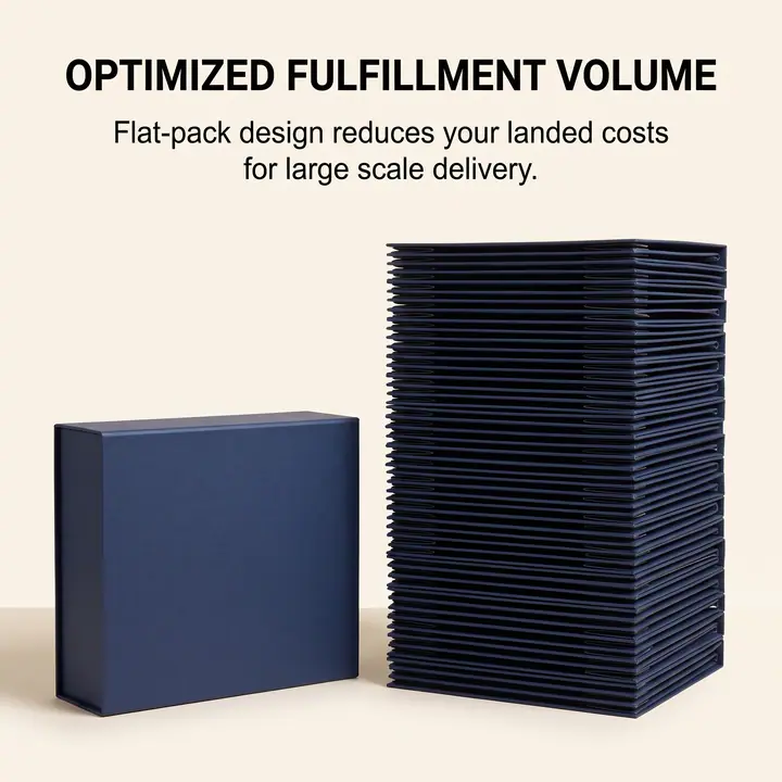 Foldable Clothing Paper Box Magnetic Flap Embossing UV – view 6