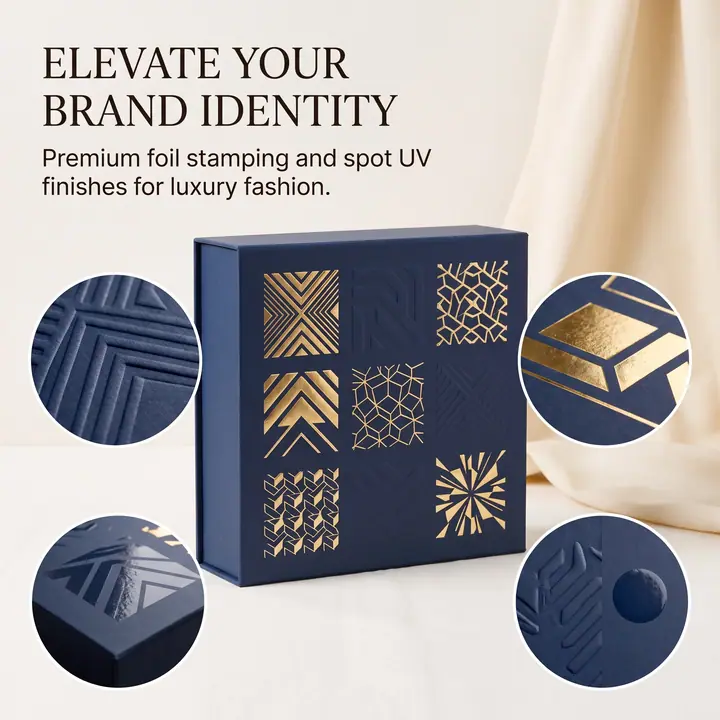 Foldable Rigid Paper Box Matt Lamination Embossing – view 2