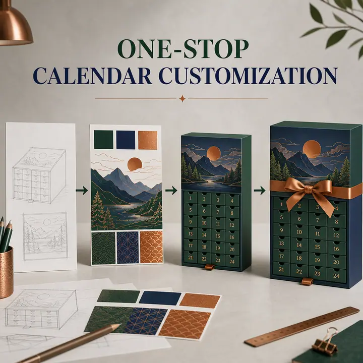 Kids Birthday Calendar Box Pull-Out Mini Drawers Portable – view 3