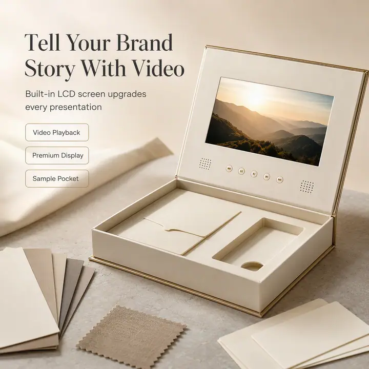 LCD Video Display Packaging Box Embossing Matt Lamination – view 4