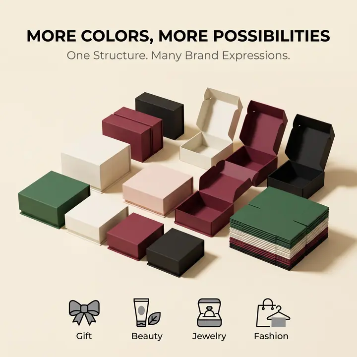 Low MOQ Custom Cosmetic Collapsible Boxes Folding Flat – view 6
