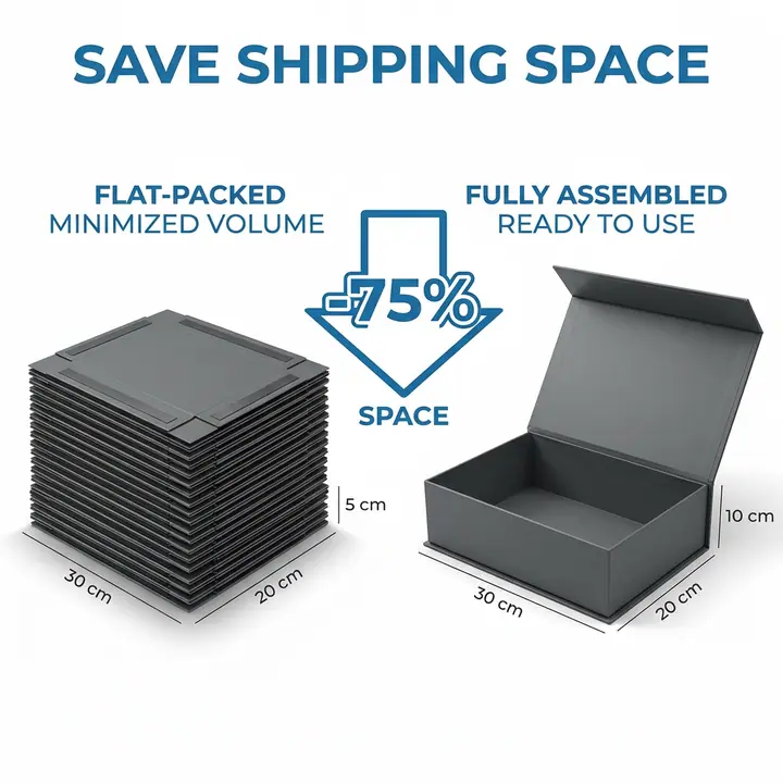 Magnetic Paperboard Box Recycled Materials Matt Lamination Embossing – view 5