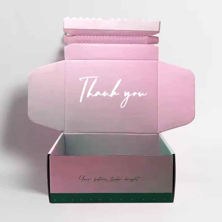 Pink Recycled Materials Shipping Boxes
